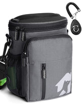 Gobeigo 8 cup dog treat pouch top opening for quick treats on the go.