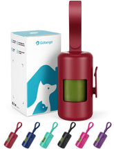 Gobeigo dog poop bag holder hook shows quick-access bag storage on walks