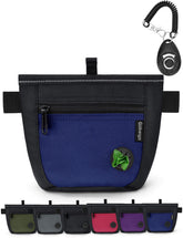Gobeigo dog treat pouch with upgraded magnetic closure preventing spills during strolls.