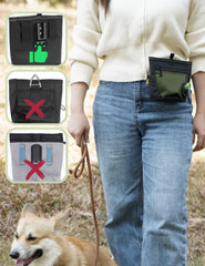 Gobeigo dog treat pouch with training clicker included supports pet training