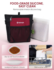 Gobeigo front pocket dog pouch shows phone pocket for quick access during training