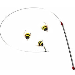 GoCat Da Bee Teaser close-up shows tactile details that attract curious cats during rapid sessions.
