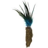 Go Cat Da Fur Thing rabbit fur and feather close-up for engaging play.