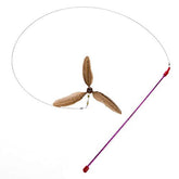 GoCat Da Purr-Peller feathers in air inviting active play and hunting-style fun