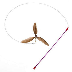 GoCat Da Purr-Peller feathers in air inviting active play and hunting-style fun