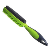 Godiyyer rubber brush on couch for quick fur removal and spot grooming