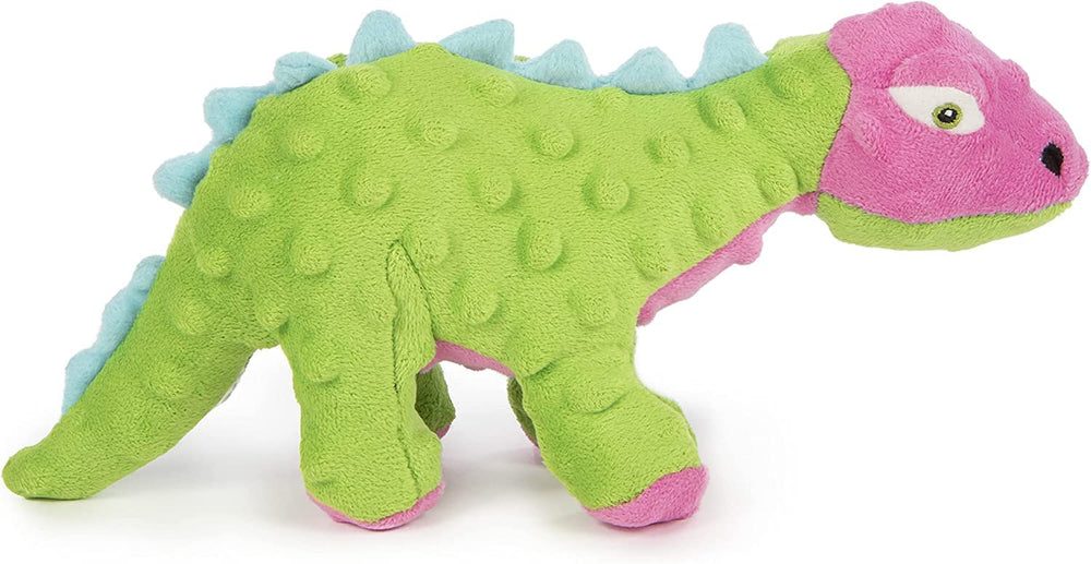 GoDog Dinos Spike Squeaky Green Small toy with squeaker for engaging play