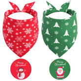 Gofshy Christmas dog bandana snowflakes design adds festive charm to pets