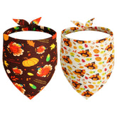 Gofshy Thanksgiving bandana turkey design adds festive charm for pet photos.