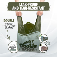 GoGo Stik Heavy Dootie Bags 18x11x5 open size for large waste