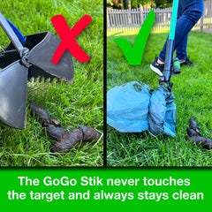 GoGo Stik XP 37-inch extension shown for hard-to-reach outdoor areas.