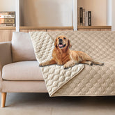 Gogobunny dog bed cover with waterproof outer layer protects furniture from accidents