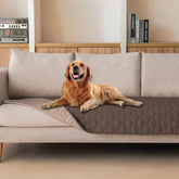 Gogobunny dog blanket plaid pattern for stylish furniture protection.