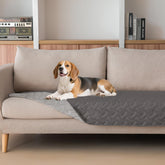 Gogobunny dog blanket waterproof fabric closeup demonstrates spill protection and durability.