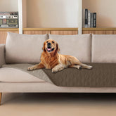 Gogobunny dog blanket waterproof layer protects furniture from spills and paw marks.