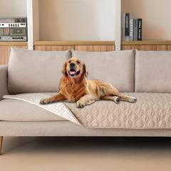 gogobunny dog blanket waterproof outer layer protects furniture from spills.