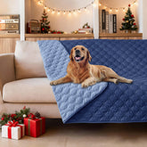 gogobunny double-sided waterproof blanket on sofa protects furniture