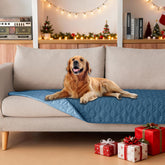 Gogobunny double-sided waterproof dog bed cover closeup with dual protection against wet paws.