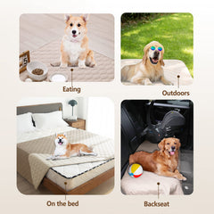 Gogobunny indoor-outdoor use waterproof blanket ready for travel or picnics.