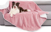 gogobunny waterproof bed blanket in pink coverage protects furniture from spills