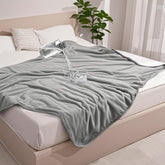 gogobunny waterproof blanket on bed protects mattresses and furniture from spills.