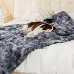 Gogobunny waterproof dog blanket on sofa demonstrates furniture protection for pets