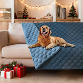 Gogobunny waterproof-outer-layer closeup shows durable furniture protection against spills