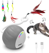 GOGODOGYA interactive cat ball toy front view for engaging indoor play and curiosity.