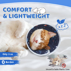 GoGoPaw cat cone collar foldable design lets cats eat and move freely