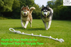 GOGOTAIL rope toy with loop handle, easy throwing and tug sessions.