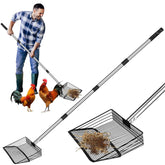 GOIMGN 10-inch heavy-duty chicken poop scooper assembled for durable cleaning