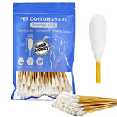 Gold Honey dog ear swabs packaging show a ready-to-use set for gentle cleaning.