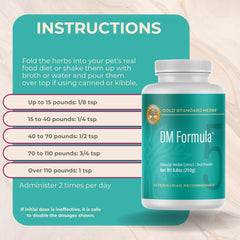 Gold Standard Herbs DM Formula dog-owner routine care moment