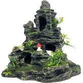 GOLOMOZ rocky mountain ornament provides natural-looking scenery and hiding spaces for fish.