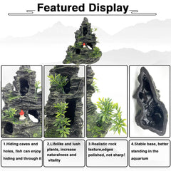 GOLOMOZ tall aquarium decoration enhances tank depth and centerpiece appeal.