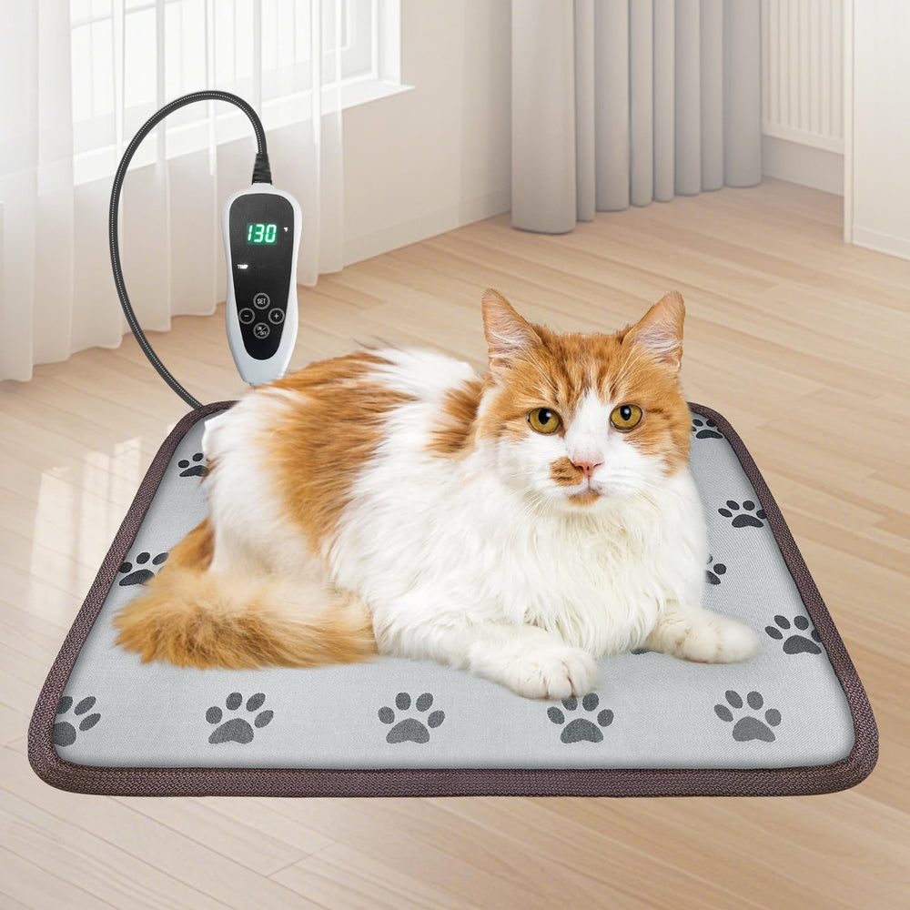 GOLOPET Cat Heating Pad 18x18 front view showing large warm surface for pets