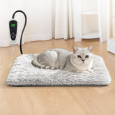 GOLOPET cat heating pad with thermostat display for easy temperature control.