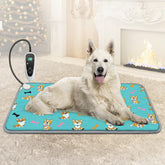 GOLOPET heating pad 34x21in size provides roomy warmth for large dogs.