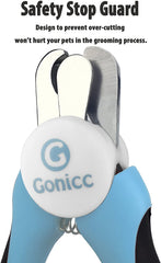 gonicc nail clippers safety guard helps prevent overcutting during grooming