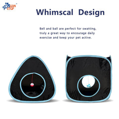 GONPETGP cat tunnel ball and bell play feature promoting activity and interactive chase.