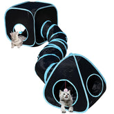GONPETGP cat tunnels assembly demonstrates easy setup for instant indoor playtime.