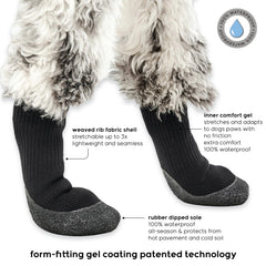 Goo-eez Lites Black L closeup showing winter traction for all-season walks.