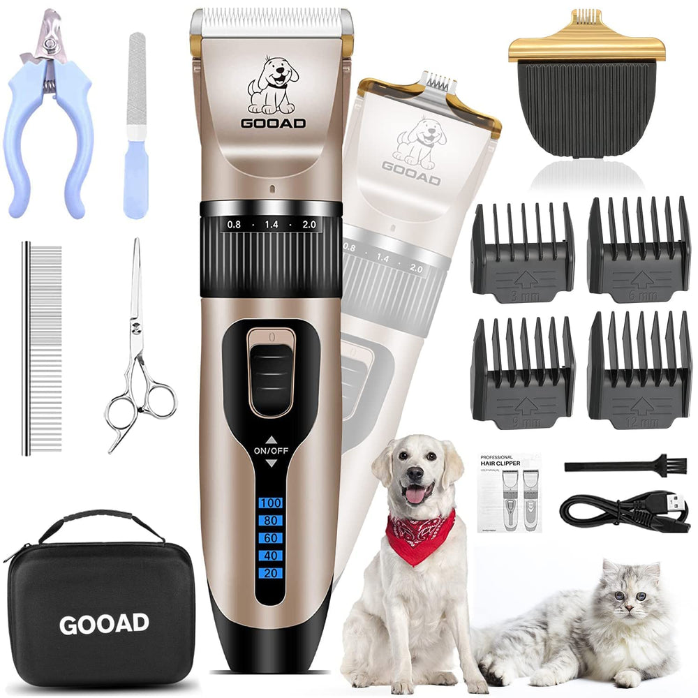 Gooad dog clippers wide blade for thick coats for efficient all-in-one grooming