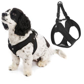 Gooby Escape Free Easy Fit harness black XS front view for secure step-in use