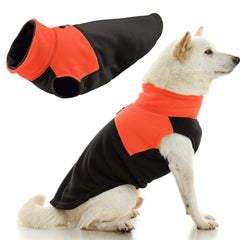 Gooby Fleece Vest back D-ring shows secure leash attachment for easy walks.