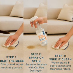 Good Life Solutions Cat Pee Destroyer citrus-deterent scent helps deter pets while freshening rooms