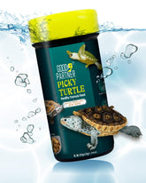 GOOD PARTNER Purify floating-sticks turtle food packaging shown for fresh shelf storage.