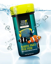 GOOD PARTNER Purify Series marine bites tank scene showing clearer water and healthier fish