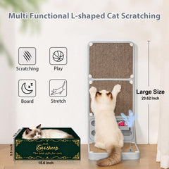 Goosheep 2-in-1 design saves space by combining two scratchers.