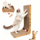 Goosheep L-Shaped Scratcher Board provides sturdy play surface for busy indoor cats